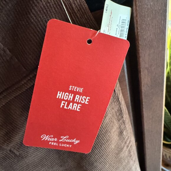 Brown Corduroy High Rise Flare Jeans - Picture 4 of 4